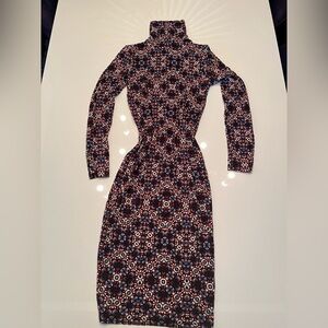 Yumi Kim Vibrant Patterned Long Sleeve Dress